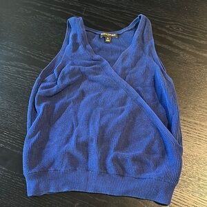 Royal Blue Sleeveless Knit Top